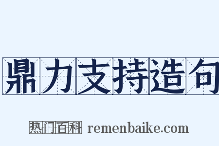 鼎力支持造句是什么意思的图片